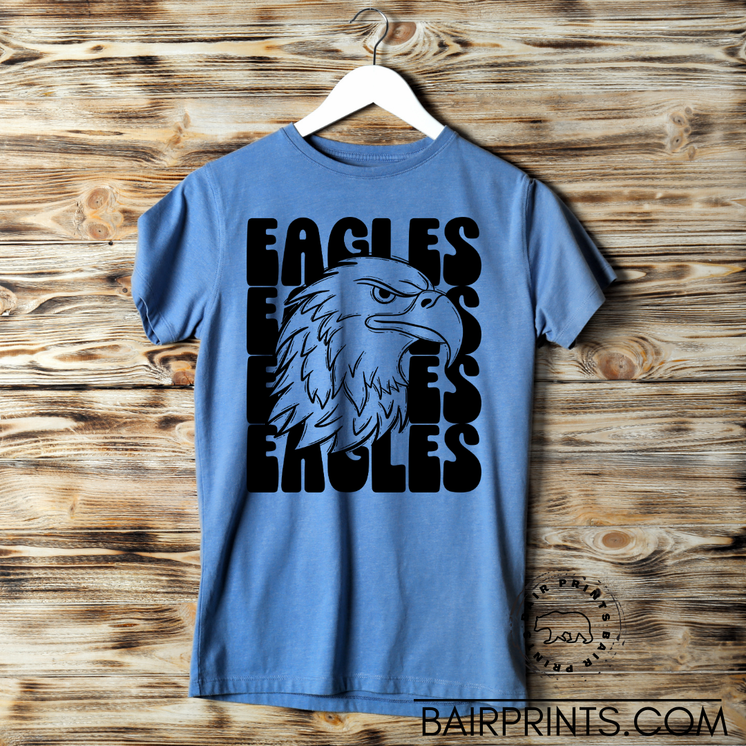 Bair Prints Stacked Eagles T-Shirt Small / Heather Maroon