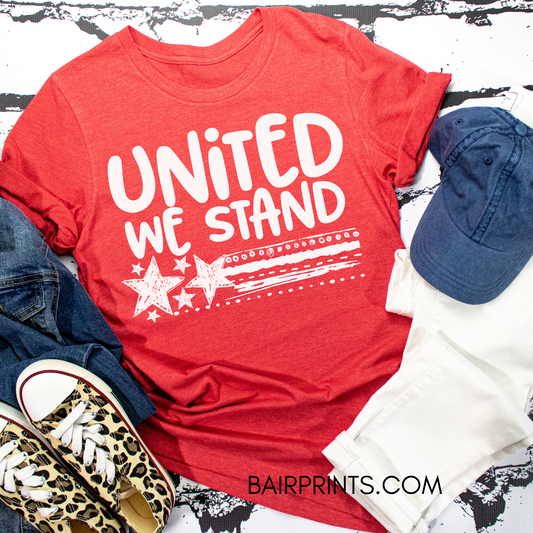 United We Stand Screen Printed T-Shirt