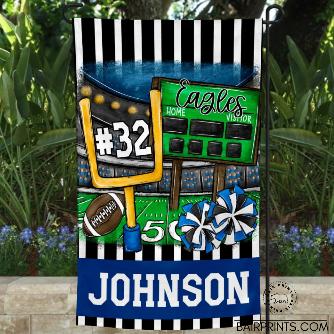 Blue Team Spirit Garden Flag
