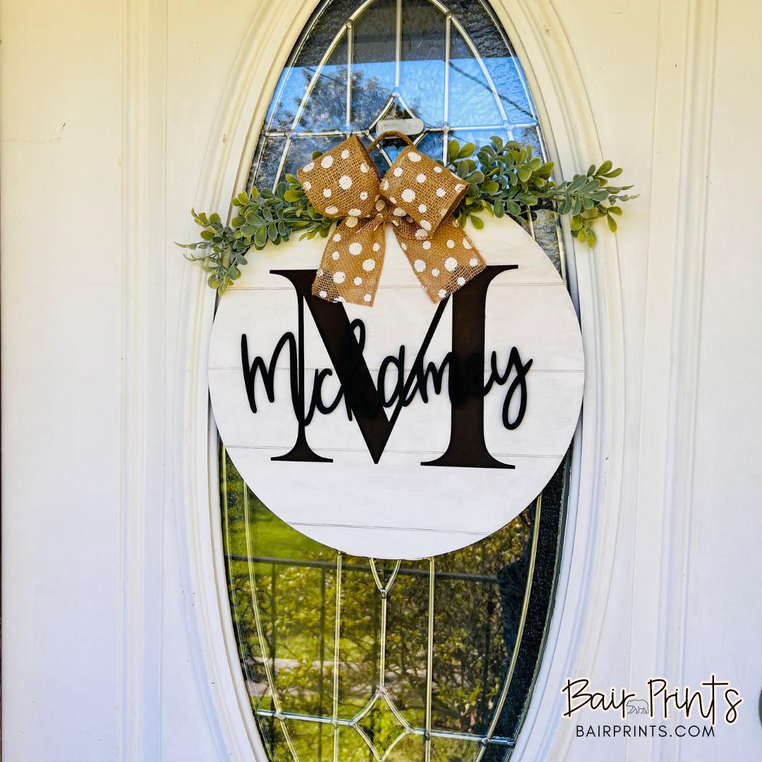 Monogram Door Hanger