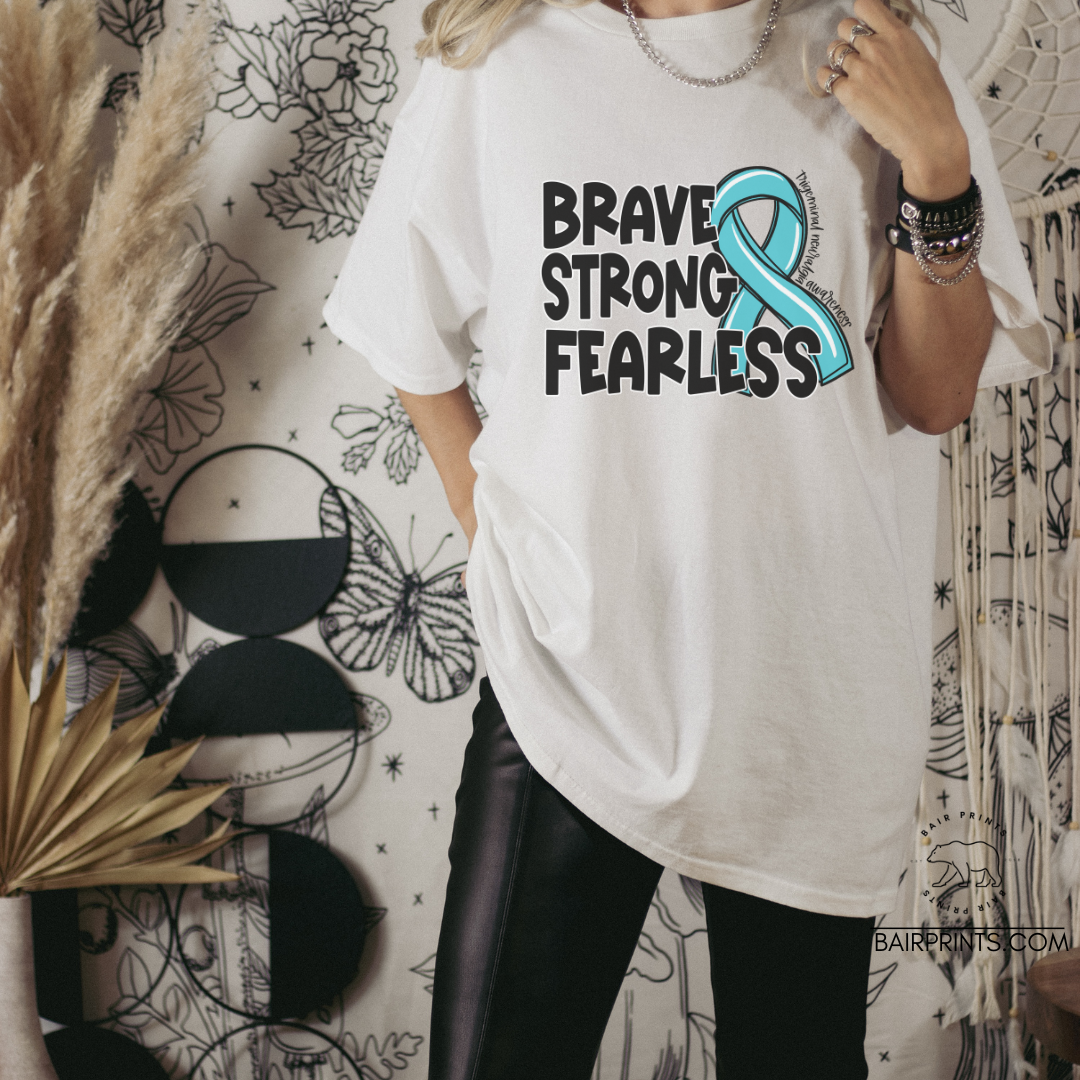 Trigeminal Neuralgia Brave Strong Fearless Cancer Awareness Tee