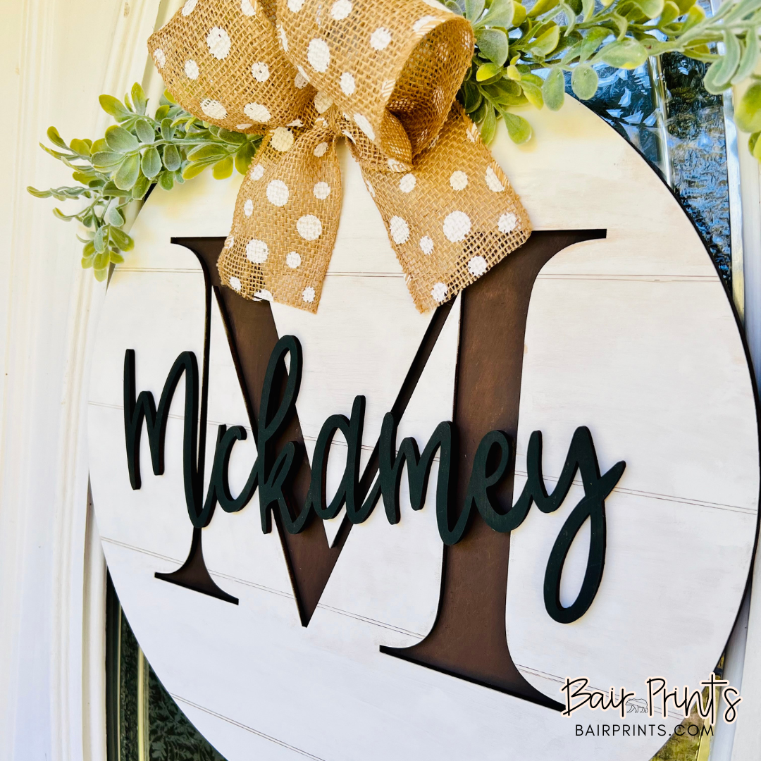Monogram Door Hanger
