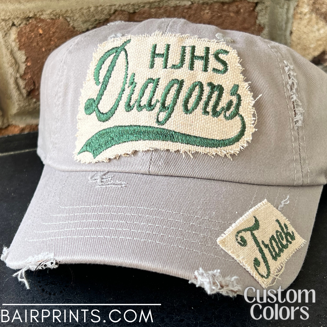 Mascot Hat with Custom Small Patch Bundle of 6