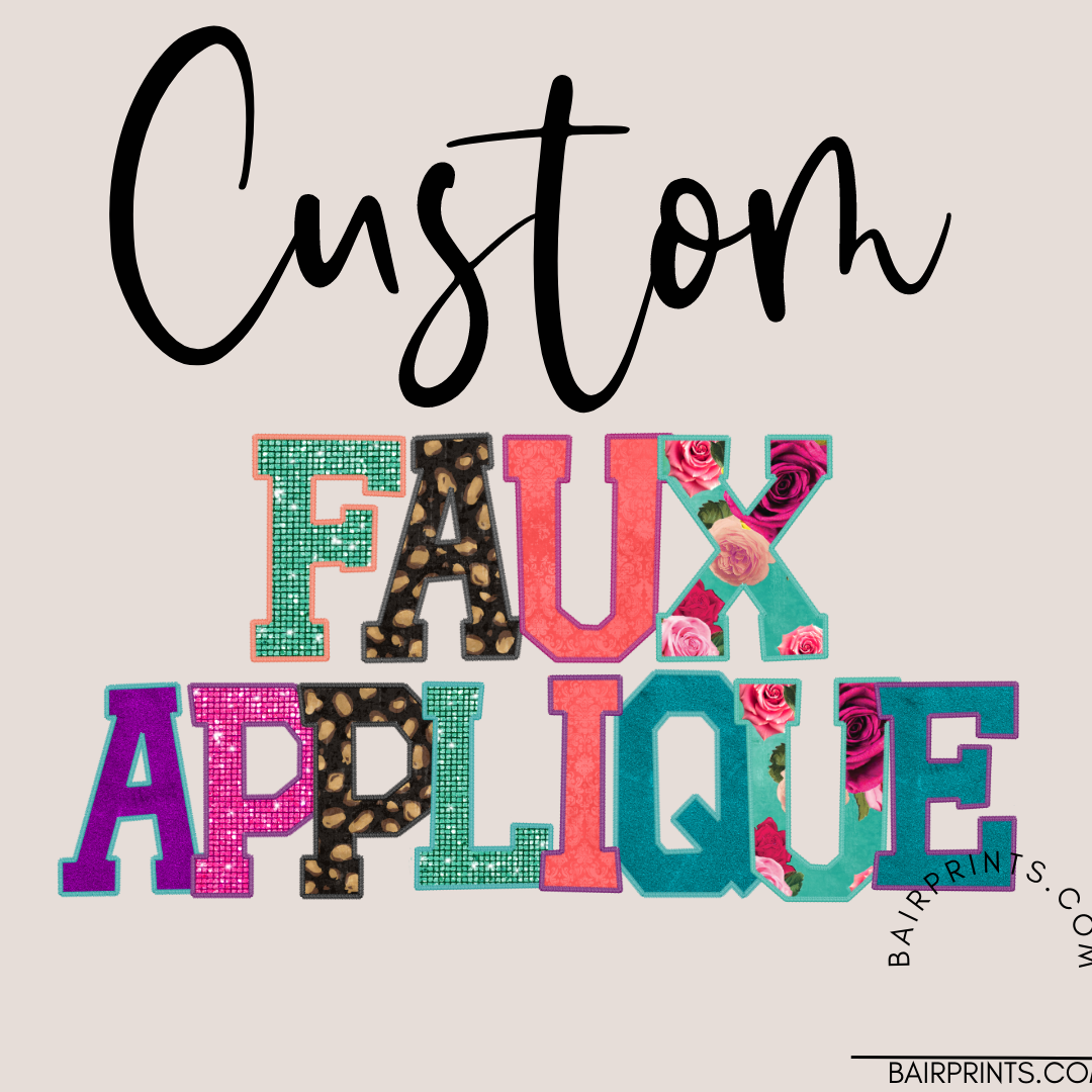 Custom Faux Applique T-Shirt