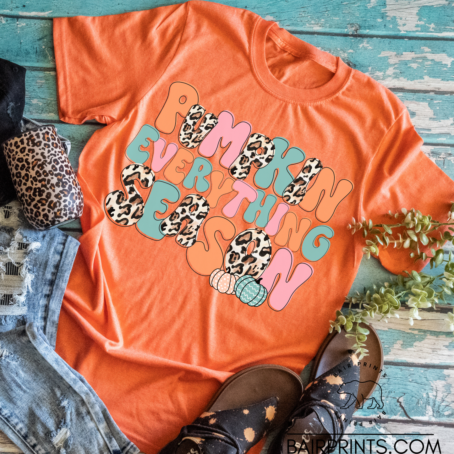 Pumpkin Everything Season Tee Made with DTF