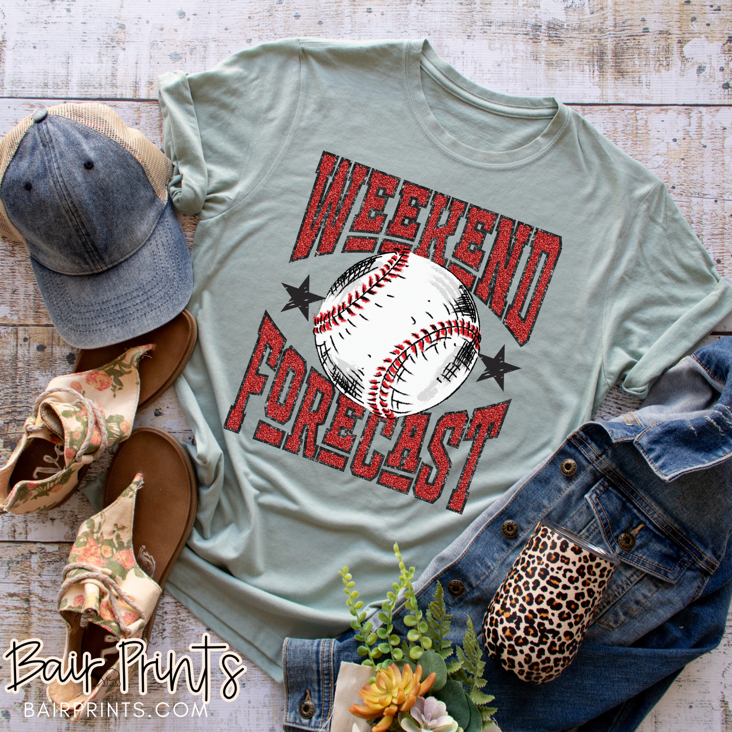 Weekend Forecast Baseball T-SHirt
