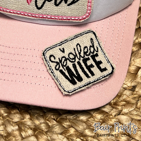 Spoiled Wife Small Embroidery Patch