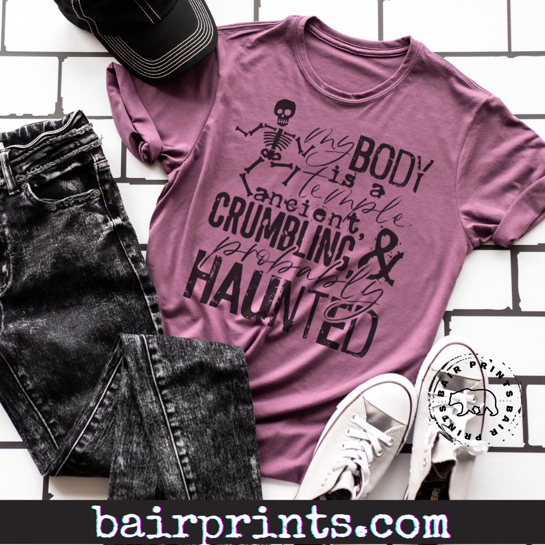 My Body Is A Temple Ancient and Crumbling Tee Shirt