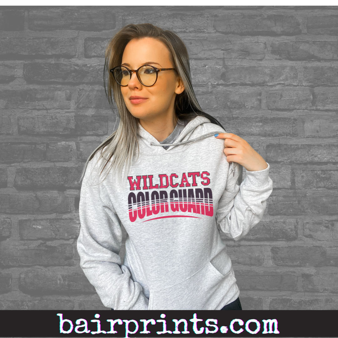 Wildcats Color Guard Hoodie.