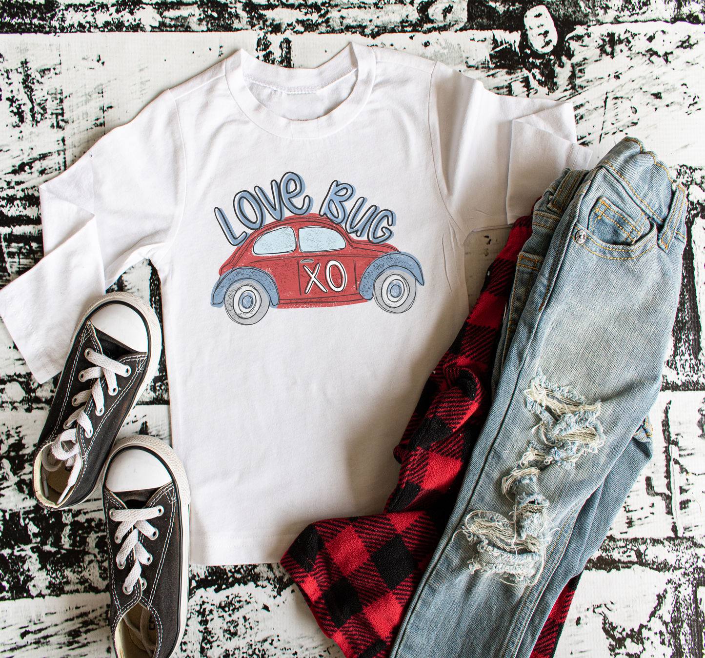 Boys Love Bug Valentine Shirt