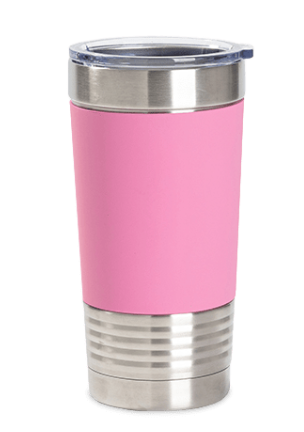 Business Logo Laser Engraved With Removable Silicone Sleeve Tumbler