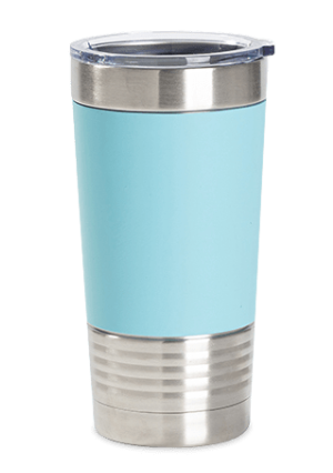 Business Logo Laser Engraved With Removable Silicone Sleeve Tumbler