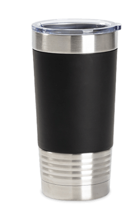 Business Logo Laser Engraved With Removable Silicone Sleeve Tumbler
