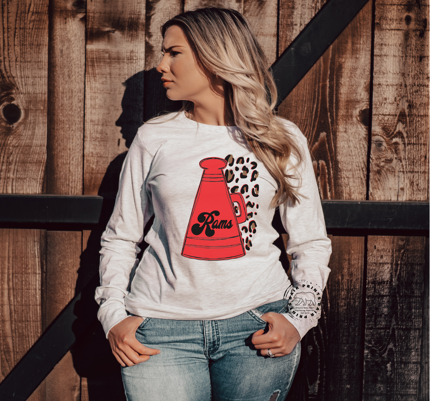 Rams Megaphone Leopard Shirt.