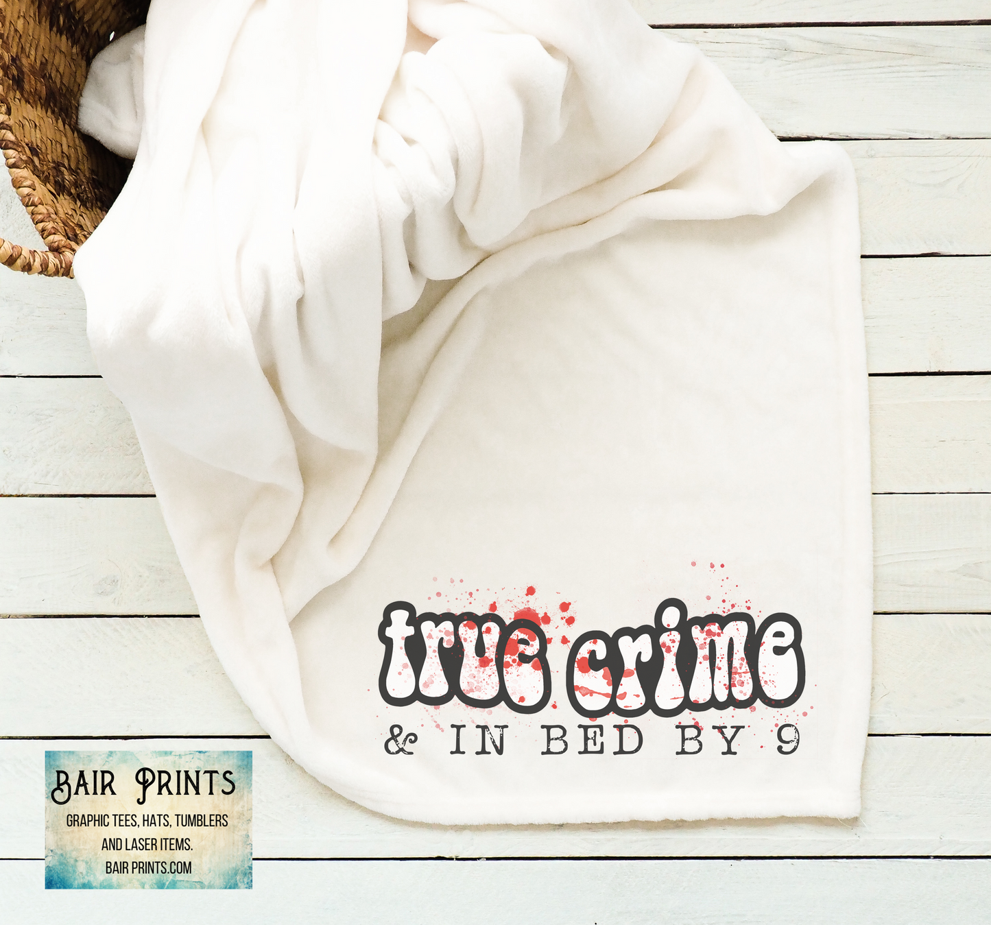True Crime in Bed by 9 Super Soft Blanket.