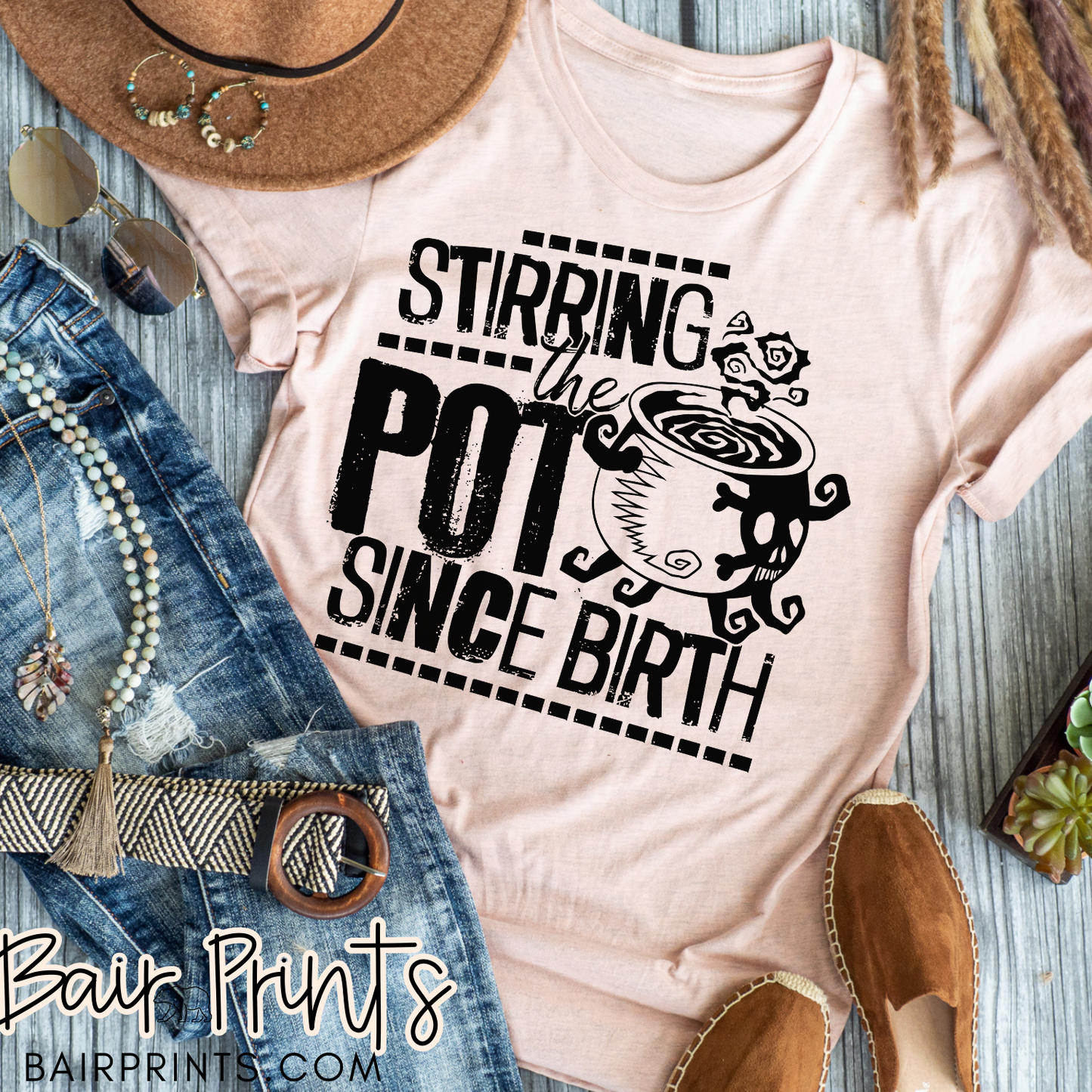 Stirring the Pot Since Birth Halloween Tee