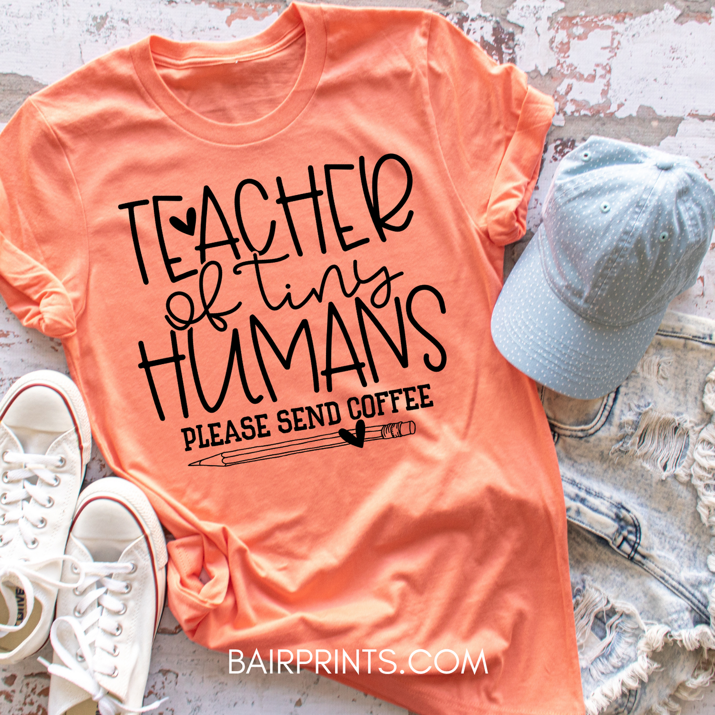 Teacher of Tiny Humans Send Coffee T-Shirt