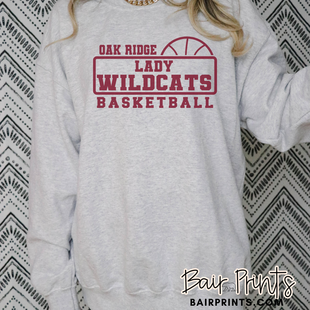 Oak Ridge Lady Wildcats Basketball Shirt