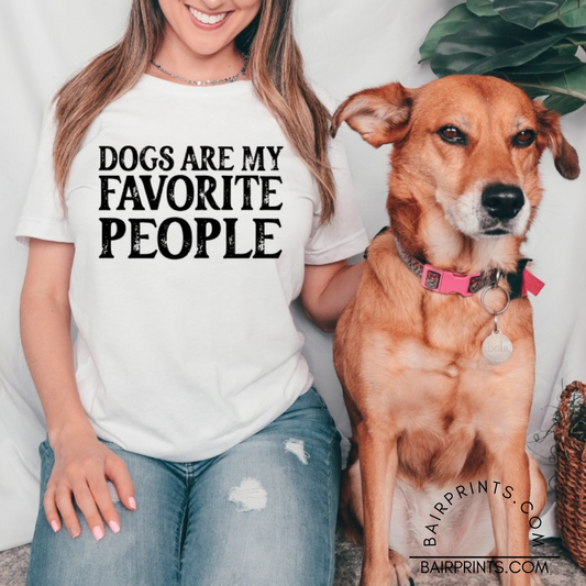Dogs Are My Favorite People Graphic Tee