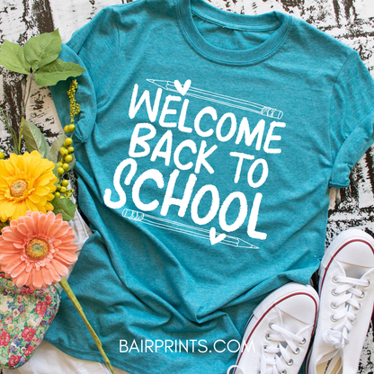 Welcome Back to School Screen Printed Tee