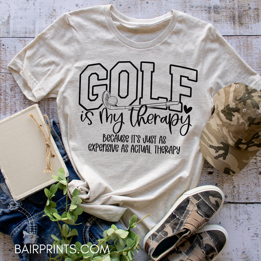 Golf is my Therapy Golf T-Shirt