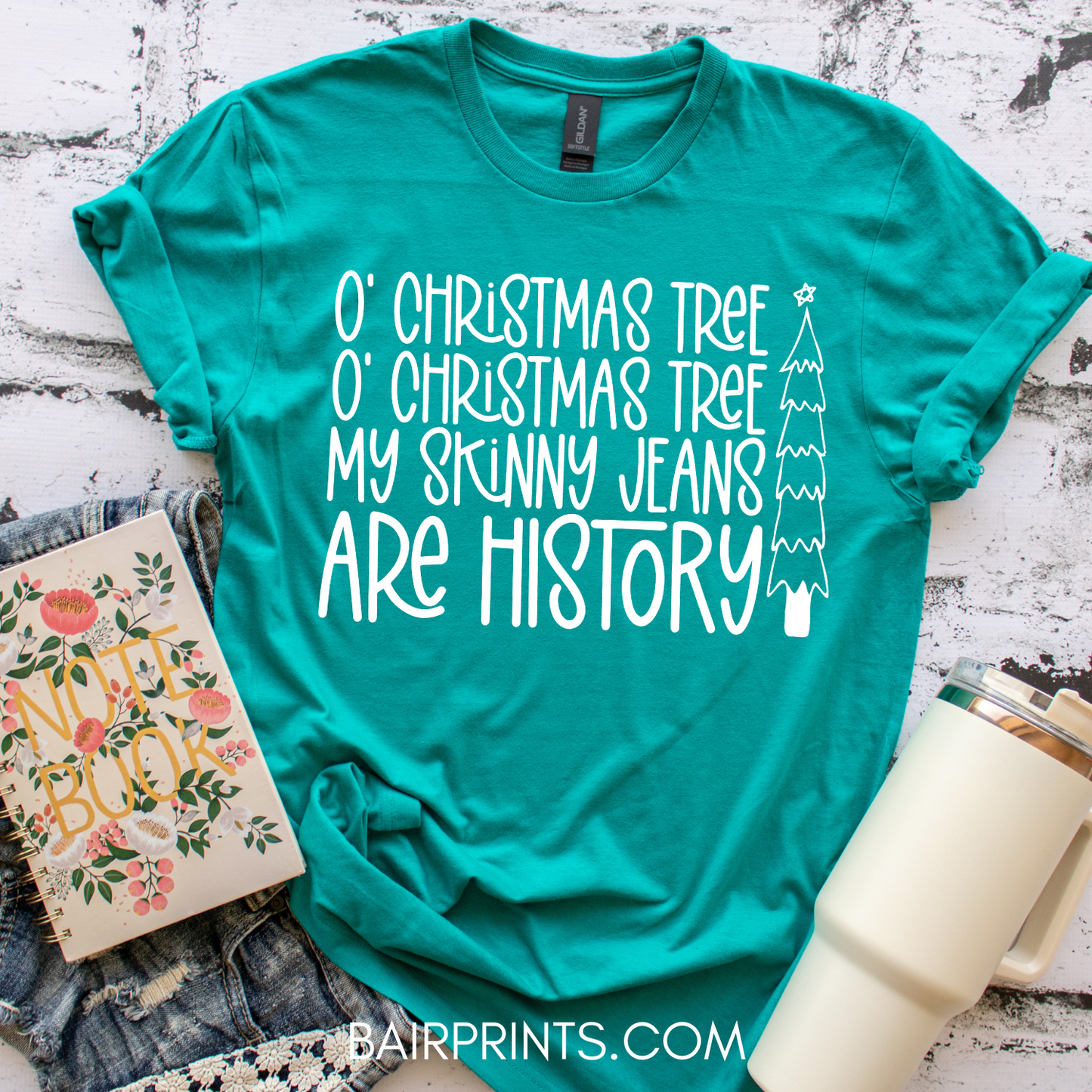 Oh Christmas Tree My Skinny Jeans are History T-Shirt