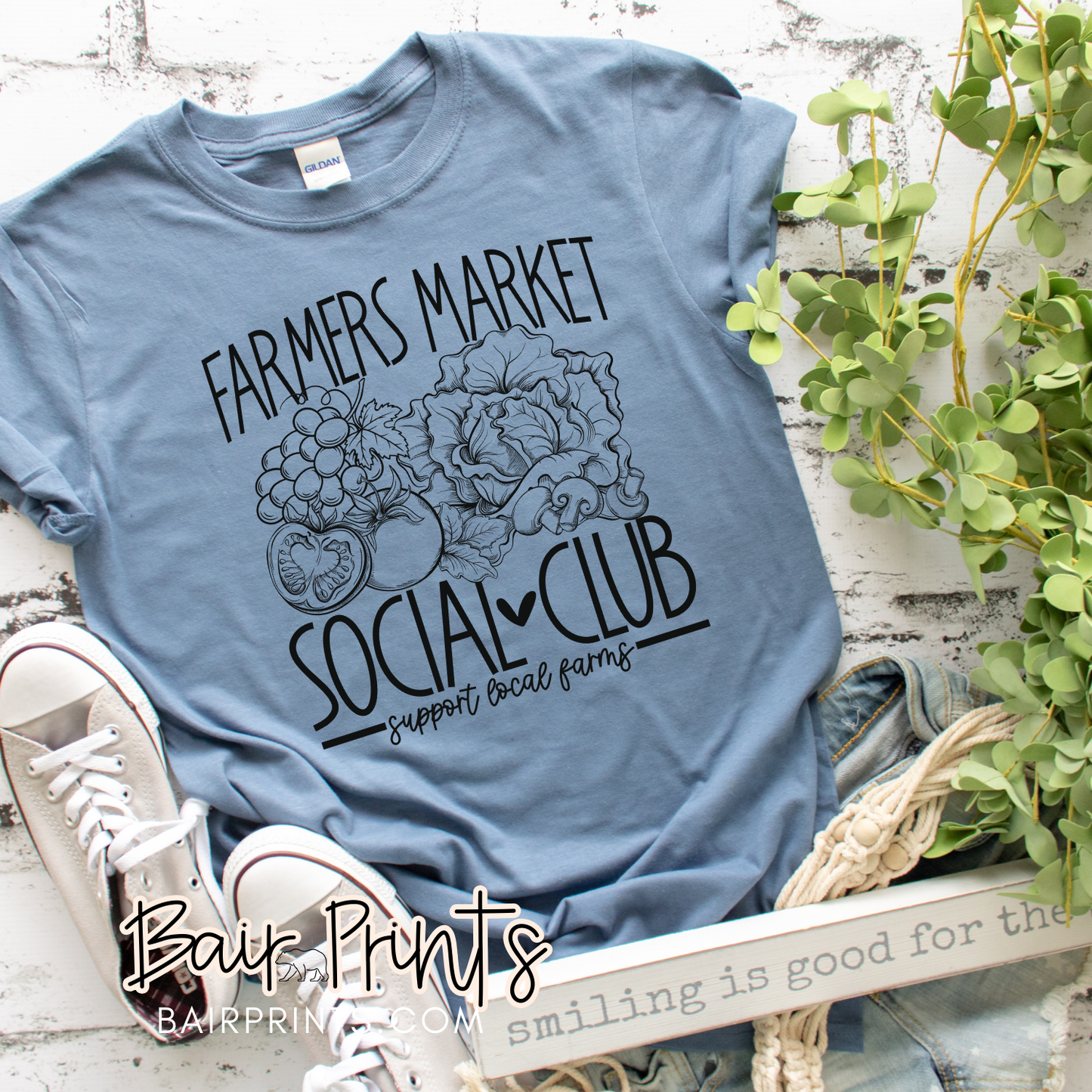 Farmers Market Social Club Graphic T-Shirt