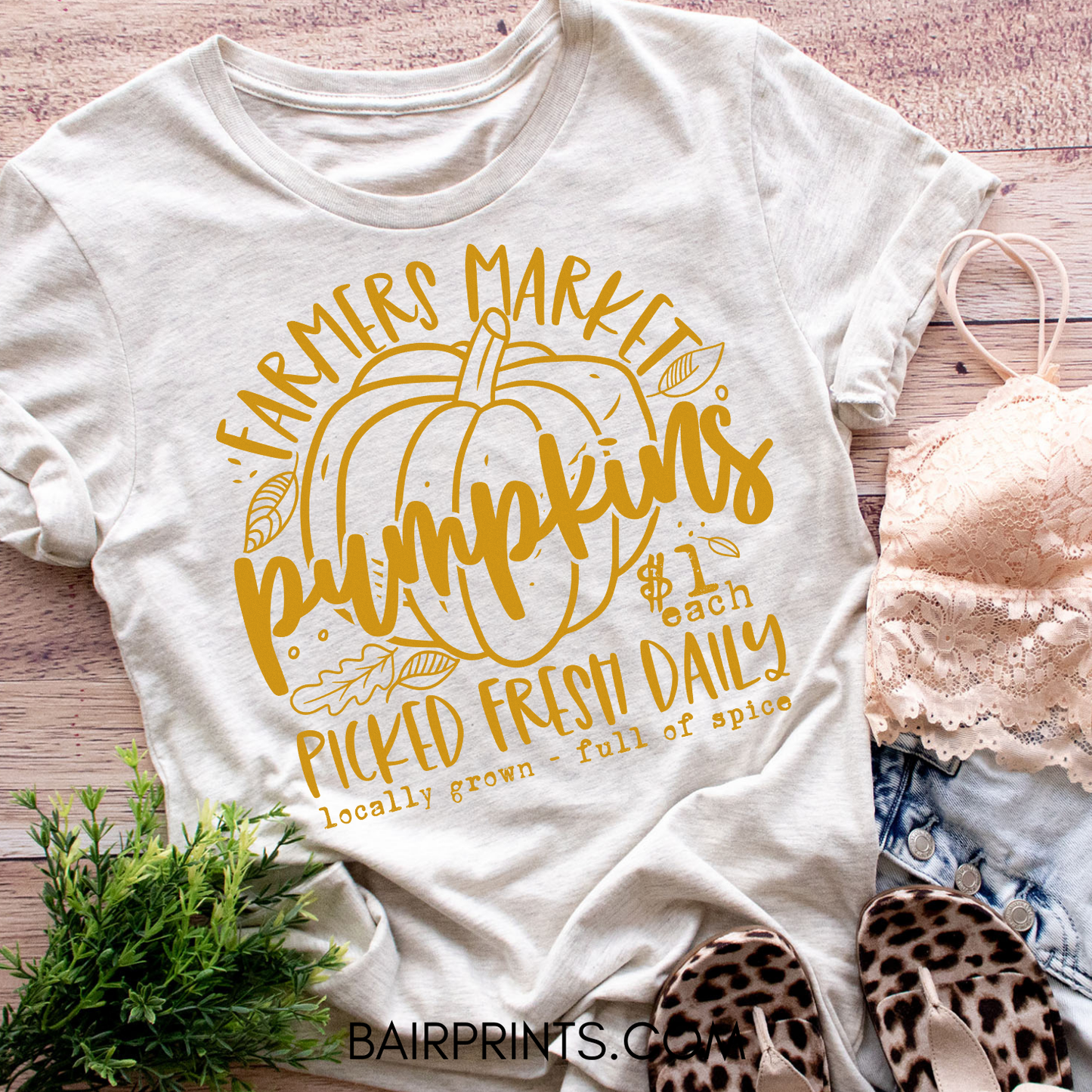 Famers Market Pumpkins Picked Fresh Daily T-Shirt