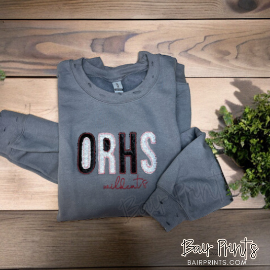 ORHS Wildcats Applique Sweatshirt