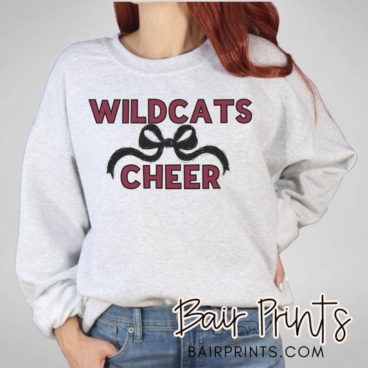 Wildcats Cheer with Bow Shirt