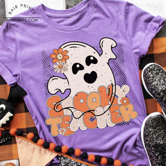 Spooky Teacher DTF Printed Shirt