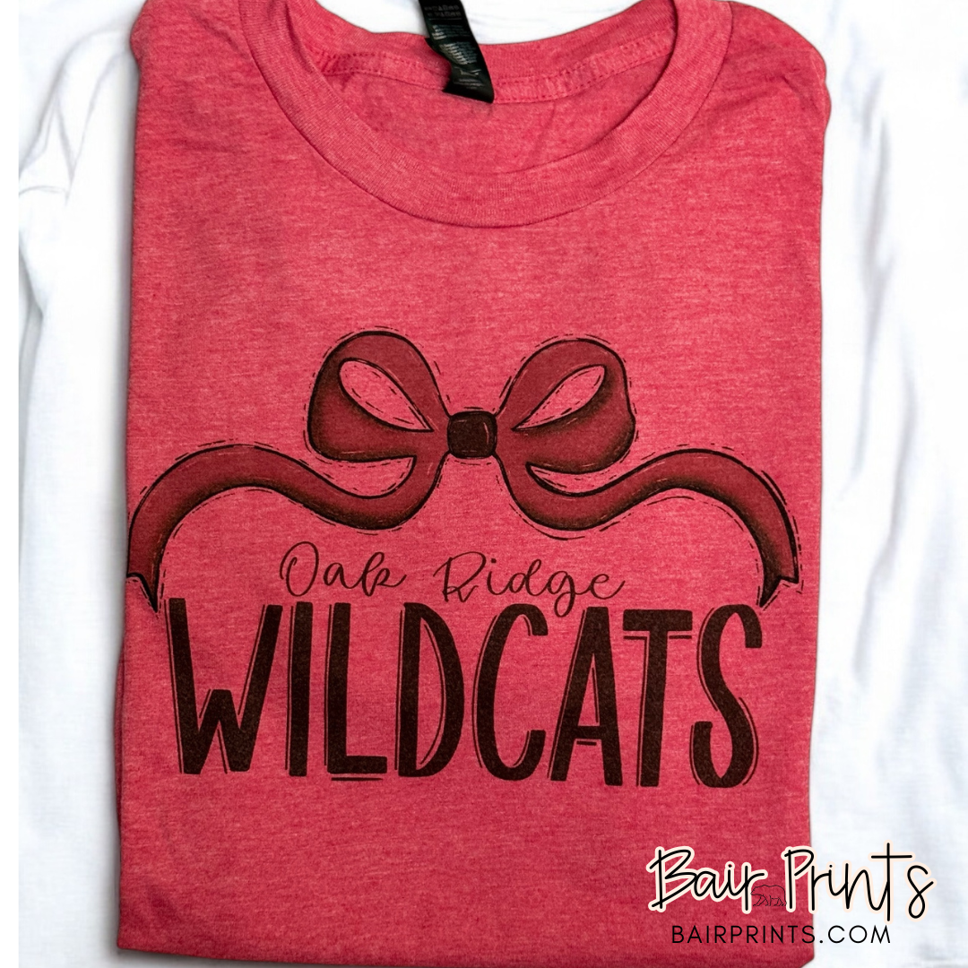 Bow Oak Ridge Wildcats DTG Printed Tee