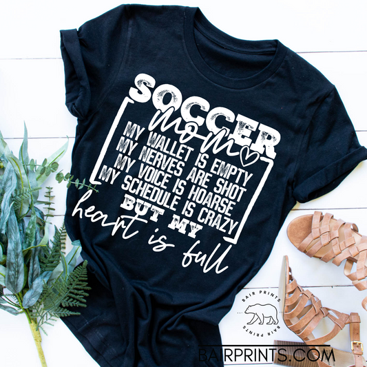 Soccer Mom Screen Printed Shirt