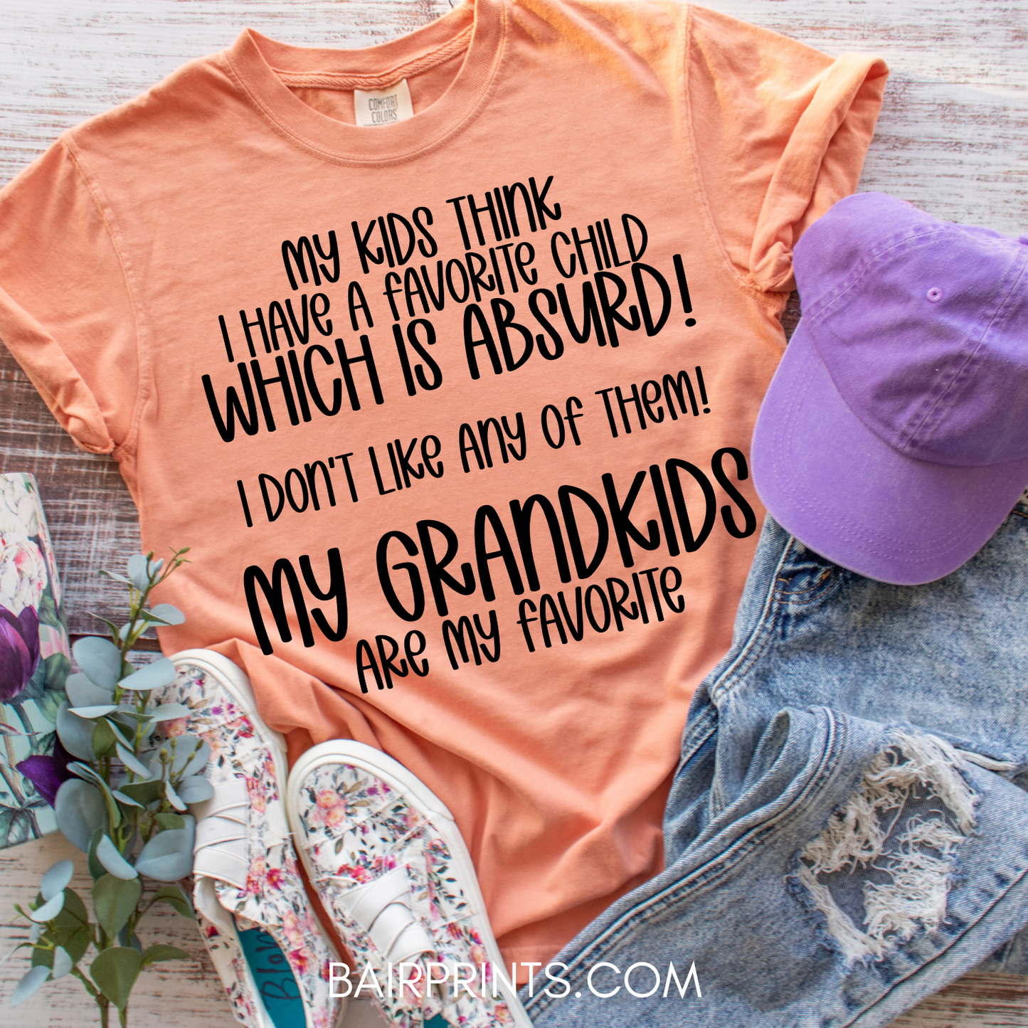 My Kids Think I have A Favorite Child Grandparent T-Shirt