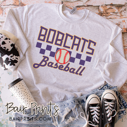 Retro Vibes Bobcats Baseball Shirt