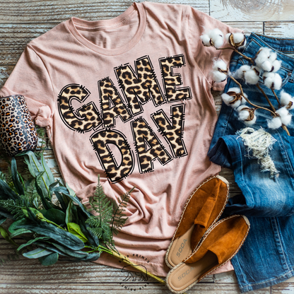 Leopard Game Day Tshirt