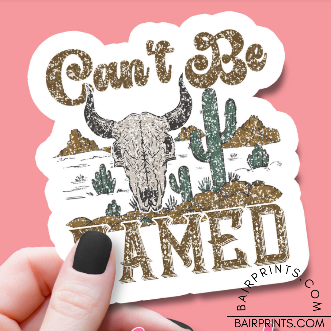 Can't Be Tamed Vinyl Sticker
