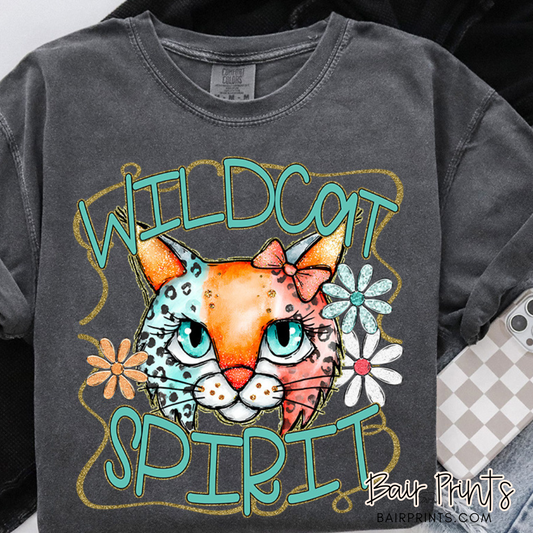 Wildcats Funky Retro Mascot T-Shirt