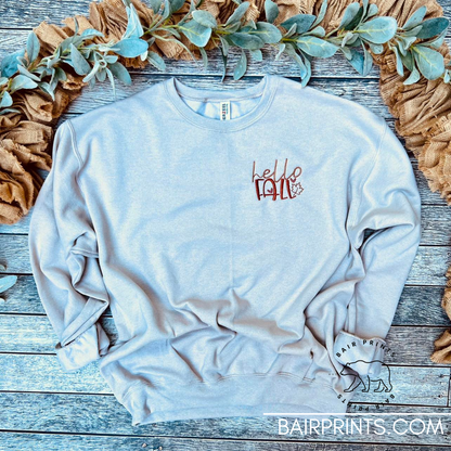 Fall Vibes Embroidered Sweatshirt