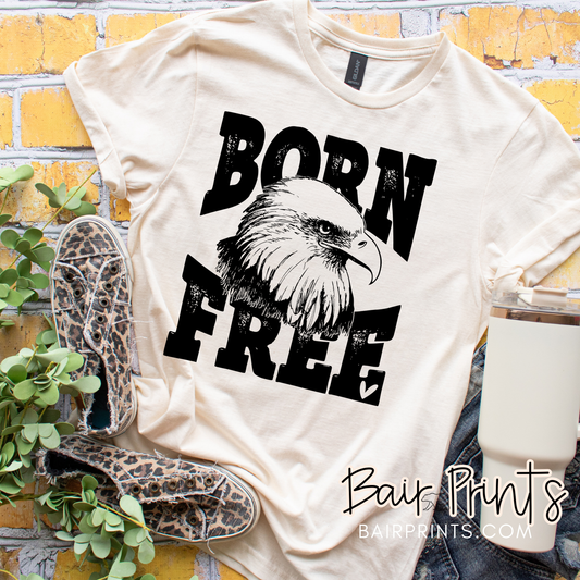 Born Free Screen Printed T-Shirt