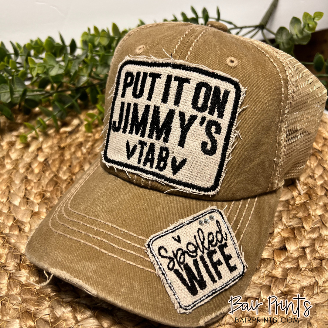 Put it on Jimmy's Tab Embroidered Hat