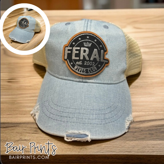Ferral Wives Club with Anniversary Year Distressed Hat