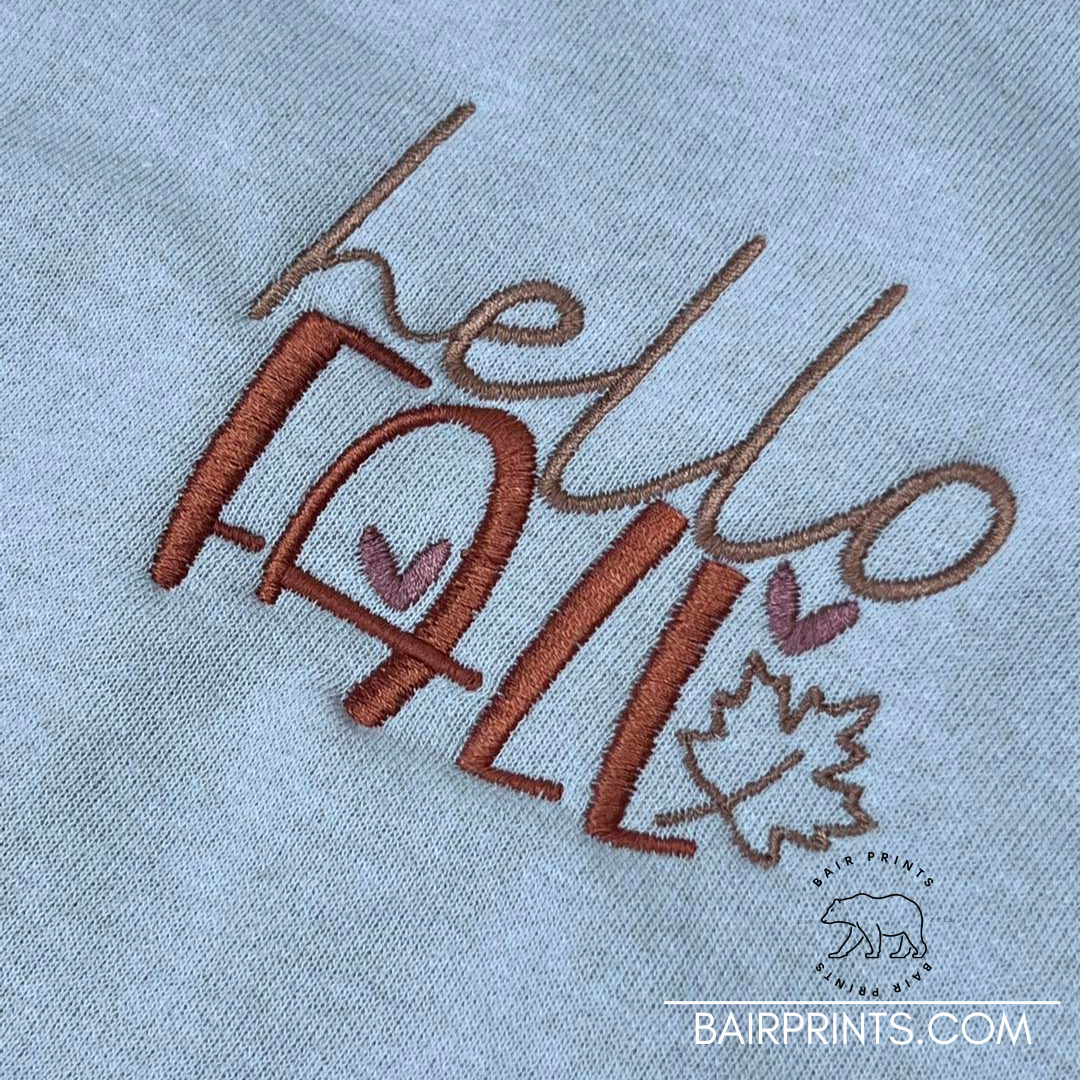 Fall Vibes Embroidered Sweatshirt