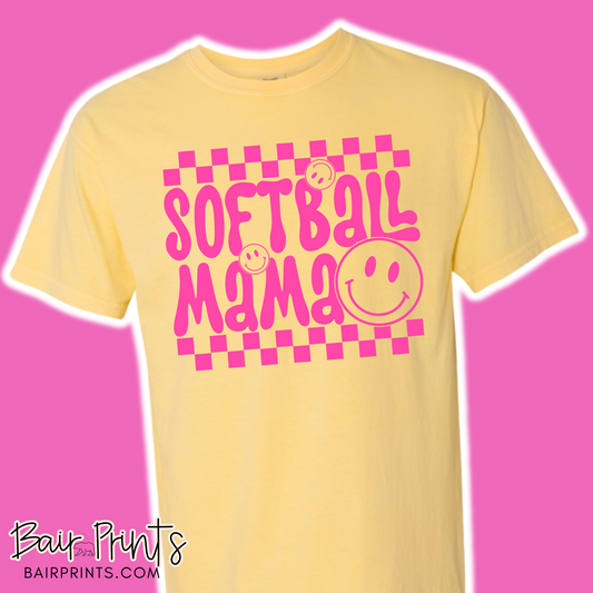 Neon Softball Mama T-Shirt
