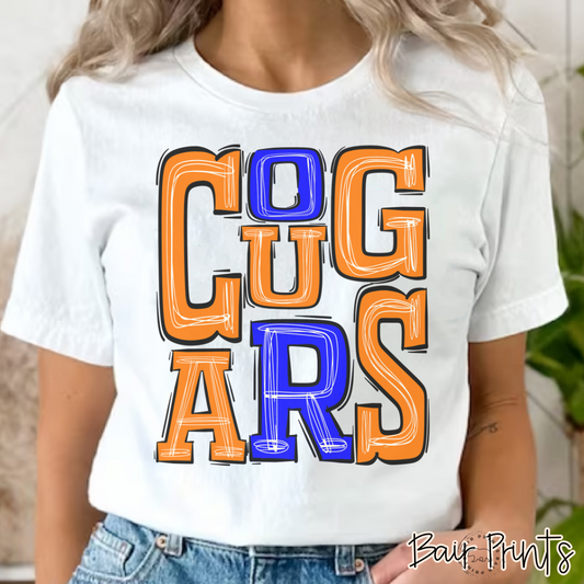 Cougars Sporty Mascot Shirt