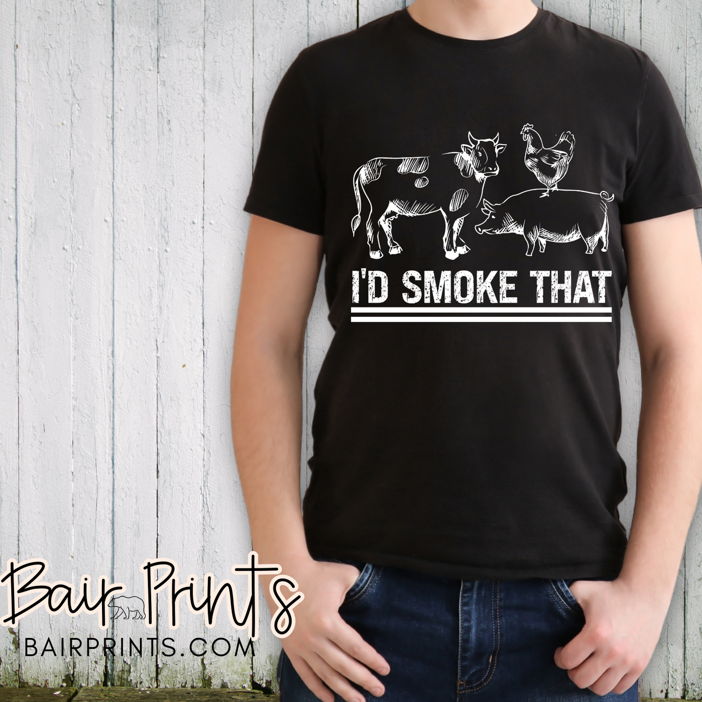 I'd. Smoke That Screen Printed Tee