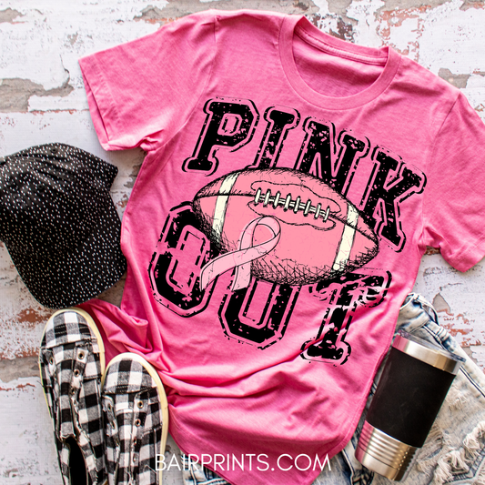 Pink Out Croquet Tackle Breast Cancer T-Shirt