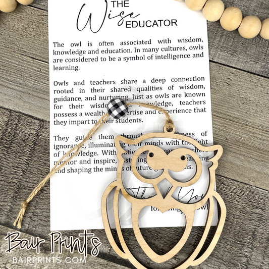 The Wise Owl Teacher Ornament