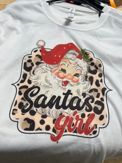 Santas Girl Christmas Shirt