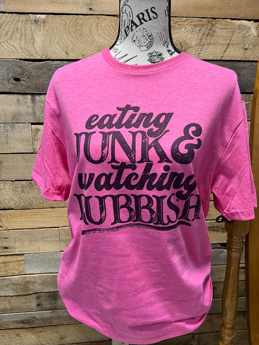 Eating Junk and Watching Rubbish Sublimation Tee